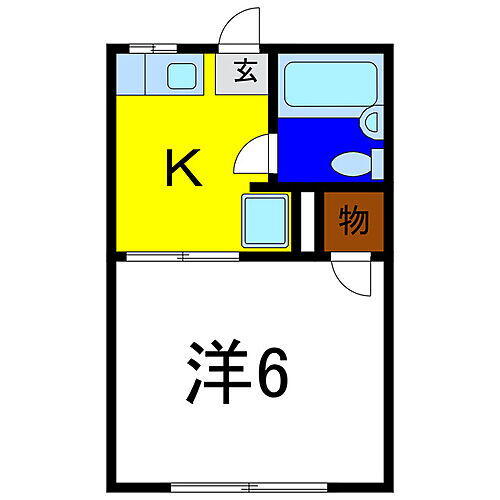 徳島県板野郡松茂町広島字南川向3-50 1K アパート 賃貸物件詳細