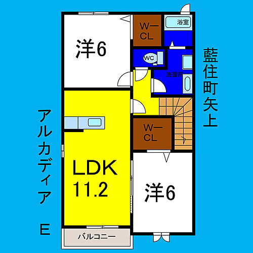 徳島県板野郡藍住町矢上字原6-2 阿波川端駅 2LDK アパート 賃貸物件詳細
