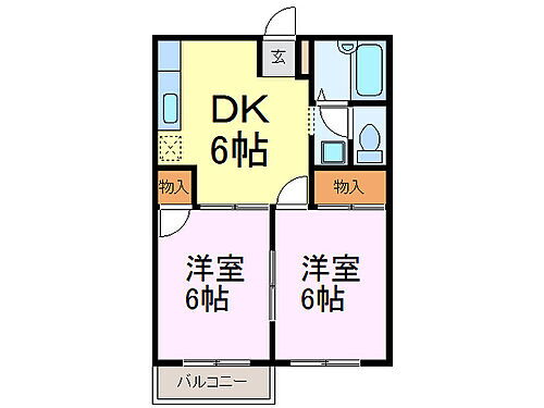茨城県古河市鴻巣 古河駅 2DK アパート 賃貸物件詳細