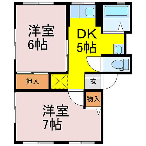 エスアパートメント古河 1階 2K 賃貸物件詳細