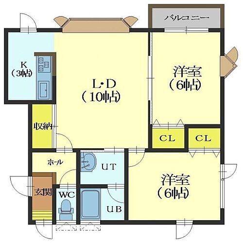 北海道函館市日吉町4丁目5-15 2LDK アパート 賃貸物件詳細