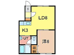 北海道旭川市南二条通２５丁目 旭川駅 1LDK アパート 賃貸物件詳細