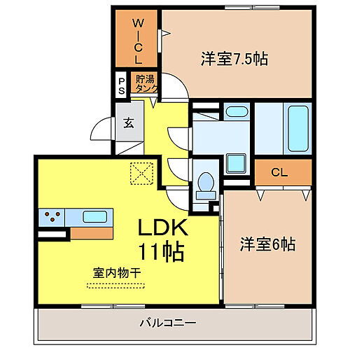 滋賀県大津市富士見台 石山駅 2LDK アパート 賃貸物件詳細