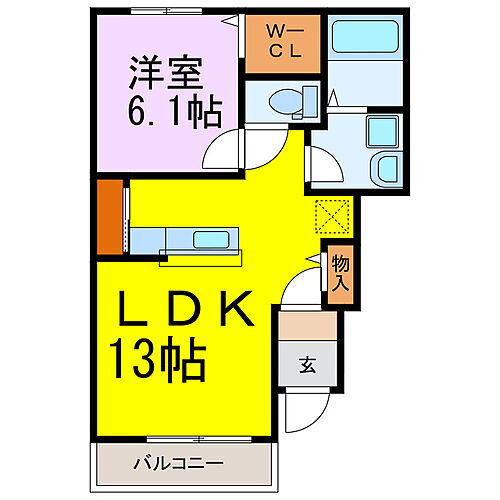 埼玉県行田市大字荒木 武州荒木駅 1LDK アパート 賃貸物件詳細