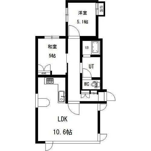 ヴァトンヒルズ宮の森 2階 2LDK 賃貸物件詳細