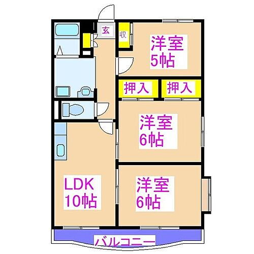 鹿児島県霧島市隼人町住吉 隼人駅 3LDK マンション 賃貸物件詳細