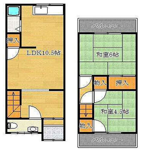 大阪府堺市西区下田町 テラスハウス