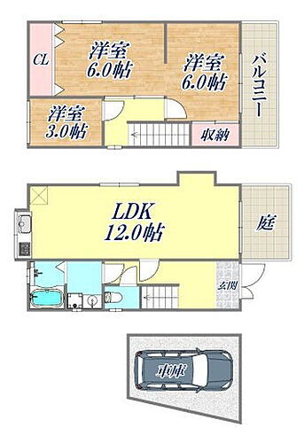 兵庫県神戸市北区山田町下谷上字志く志く 賃貸一戸建て