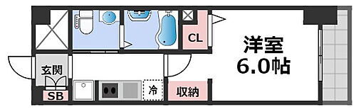 エステムプラザ大阪城パークフロント 10階 1K 賃貸物件詳細