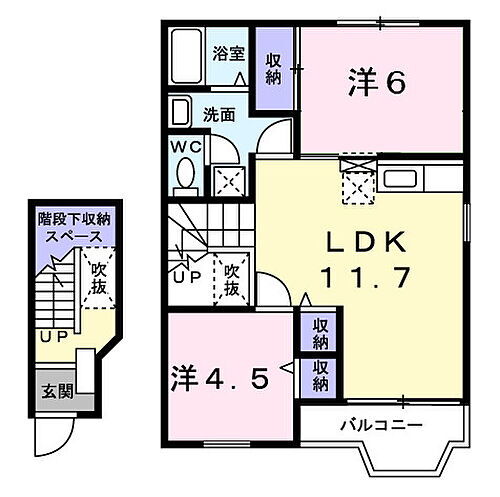 アレグリアス 2階 2LDK 賃貸物件詳細