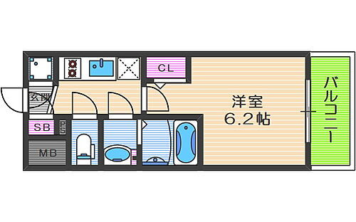大阪府大阪市北区浮田2丁目 天神橋筋六丁目駅 1K マンション 賃貸物件詳細