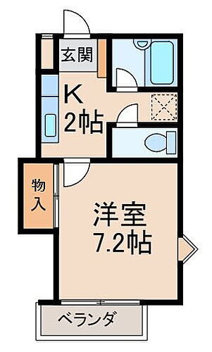 和歌山県紀の川市中井阪 下井阪駅 1K アパート 賃貸物件詳細