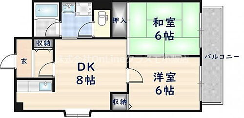 大阪府東大阪市西堤本通西3丁目 高井田駅 2DK マンション 賃貸物件詳細