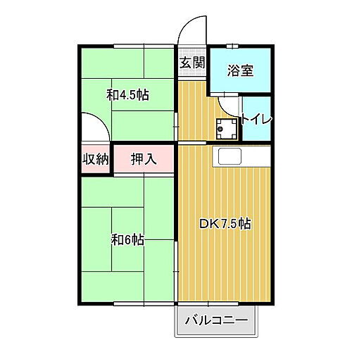 奈良県奈良市西九条町2丁目 近鉄奈良駅 2DK アパート 賃貸物件詳細
