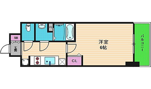 大阪府大阪市城東区東中浜2丁目14-25 緑橋駅 1K マンション 賃貸物件詳細