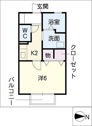 三重県四日市市城西町 中川原駅 1K アパート 賃貸物件詳細