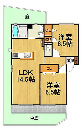兵庫県宝塚市御殿山3丁目 宝塚駅 2LDK アパート 賃貸物件詳細