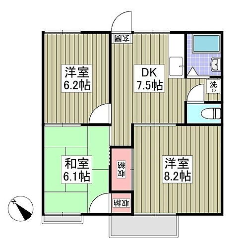 神奈川県小田原市中村原 二宮駅 3DK アパート 賃貸物件詳細