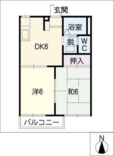 愛知県津島市宇治町字小切 津島駅 2DK アパート 賃貸物件詳細