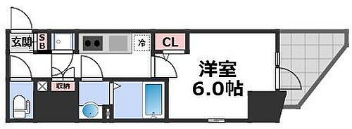 エスリードレジデンス大阪谷町ザ・マークス 4階 1K 賃貸物件詳細