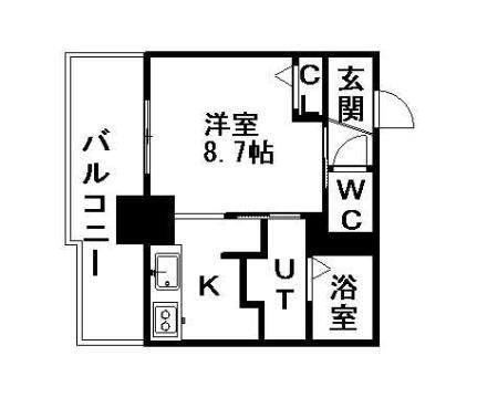 パシフィックタワー札幌 14階 1K 賃貸物件詳細