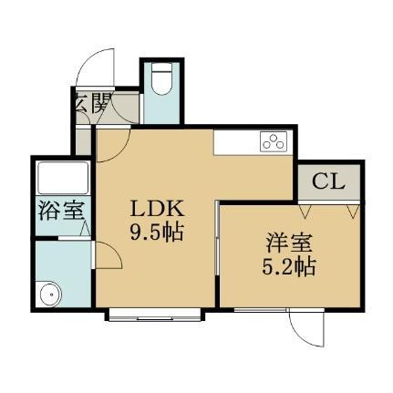 北海道札幌市北区太平八条4丁目 百合が原駅 1LDK アパート 賃貸物件詳細