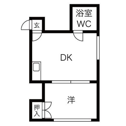 北海道札幌市北区北三十条西2丁目 北３４条駅 1DK アパート 賃貸物件詳細