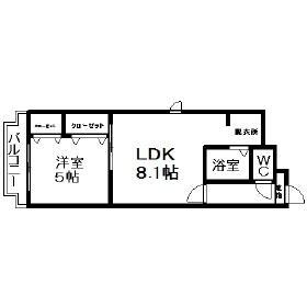 パークヒルズ中の島２１ 6階 1LDK 賃貸物件詳細