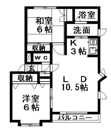 北海道札幌市豊平区西岡三条4丁目 福住駅 2LDK アパート 賃貸物件詳細