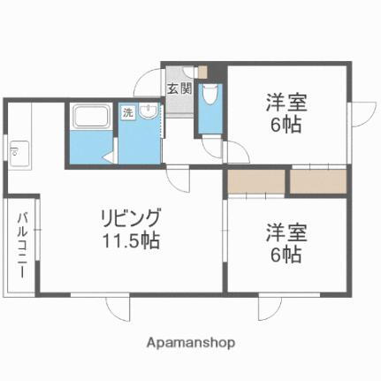 北海道札幌市豊平区月寒東三条15丁目 福住駅 2LDK アパート 賃貸物件詳細