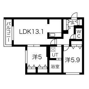 北海道札幌市白石区菊水七条4丁目 東札幌駅 2LDK マンション 賃貸物件詳細