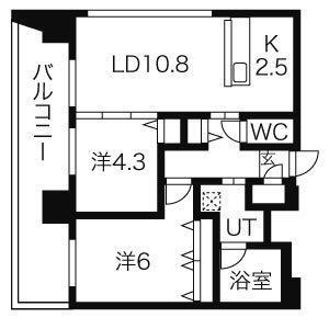 北海道札幌市中央区南十条西1丁目 中島公園駅 2LDK マンション 賃貸物件詳細