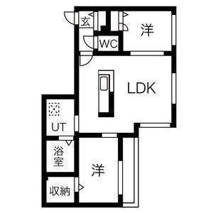 北海道札幌市中央区南十三条西13丁目 西線１４条駅 2LDK マンション 賃貸物件詳細