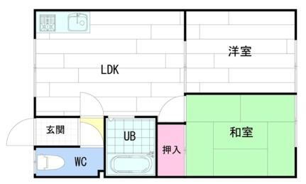 北海道札幌市豊平区美園五条4丁目 美園駅 2DK アパート 賃貸物件詳細