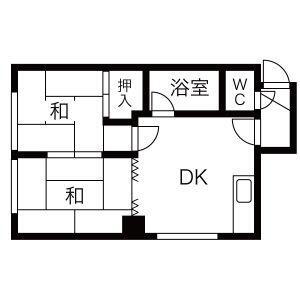 北海道札幌市厚別区厚別西一条２丁目 厚別駅 2DK アパート 賃貸物件詳細