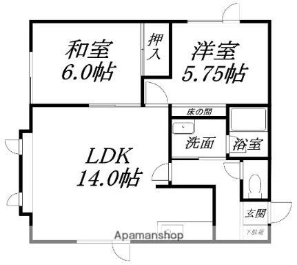 北海道北斗市七重浜2丁目 七重浜駅 2LDK アパート 賃貸物件詳細