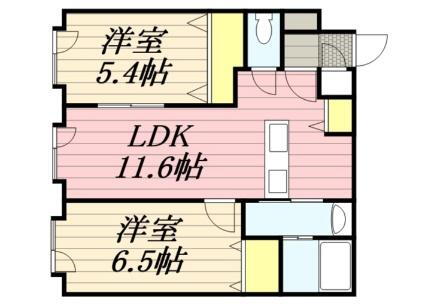 北海道札幌市豊平区平岸一条6丁目 平岸駅 2LDK マンション 賃貸物件詳細