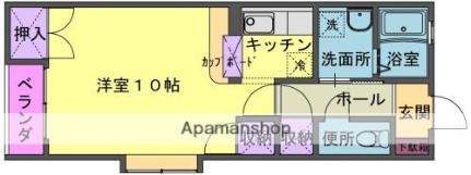 岩手県北上市柳原町3丁目 柳原駅 1K アパート 賃貸物件詳細