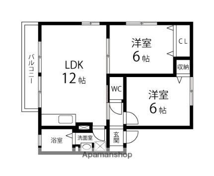 インターシティ泉 2階 2LDK 賃貸物件詳細