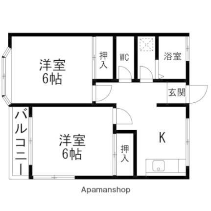 第二コーポ松原 1階 2K 賃貸物件詳細