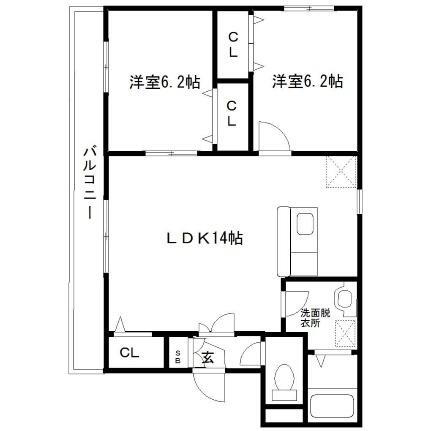 宮城県仙台市宮城野区新田5丁目 小鶴新田駅 2LDK マンション 賃貸物件詳細