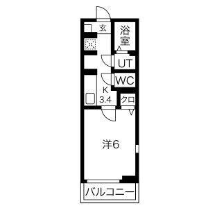 ルミナス平成 3階 1K 賃貸物件詳細