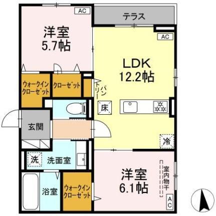 宮城県仙台市青葉区小田原7丁目 仙台駅 2LDK アパート 賃貸物件詳細