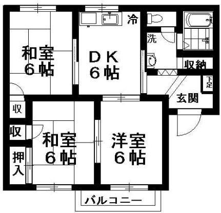 山形県山形市南館4丁目 山形駅 3DK アパート 賃貸物件詳細