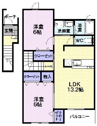 山形県南陽市椚塚 赤湯駅 2LDK アパート 賃貸物件詳細