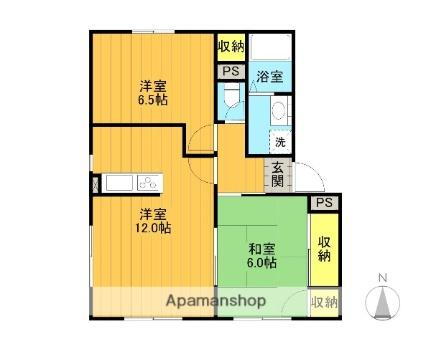 福島県郡山市新屋敷1丁目 郡山駅 2LDK アパート 賃貸物件詳細