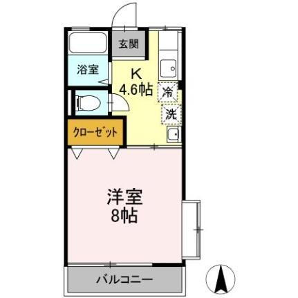 福島県郡山市安積町日出山字南台 安積永盛駅 1K アパート 賃貸物件詳細