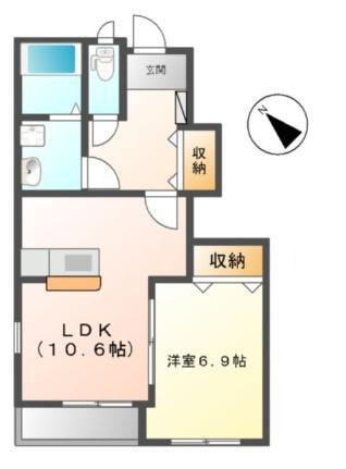 茨城県笠間市美原4丁目 友部駅 1LDK アパート 賃貸物件詳細