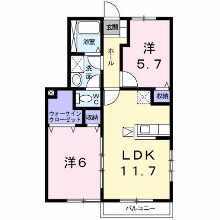 栃木県那須塩原市二区町 西那須野駅 2LDK アパート 賃貸物件詳細