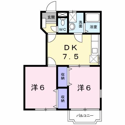 栃木県芳賀郡芳賀町祖母井南1丁目 多田羅駅 2DK アパート 賃貸物件詳細
